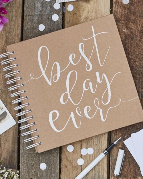 Rustic Country Envelope Wedding Guest Book