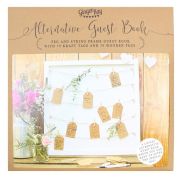 Rustic Country Peg & String Frame Guest Book Alternative