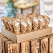 Rustic Romance Wedding Confetti Cone Stand