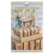 Rustic Romance Wedding Confetti Cone Stand