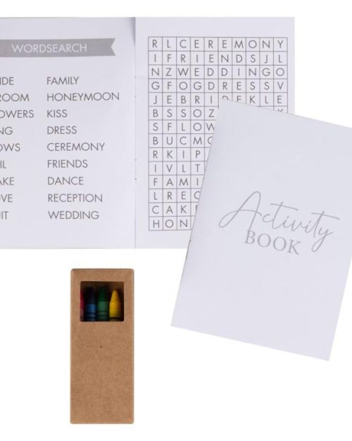 Rustic Romance Wedding Activity Books 5pk