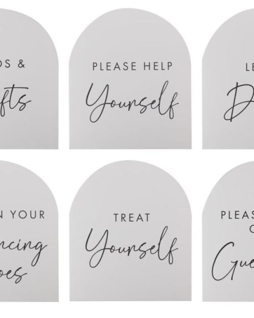 Rustic Romance Wedding Signs