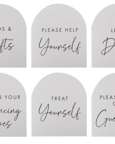 Rustic Romance Wedding Signs