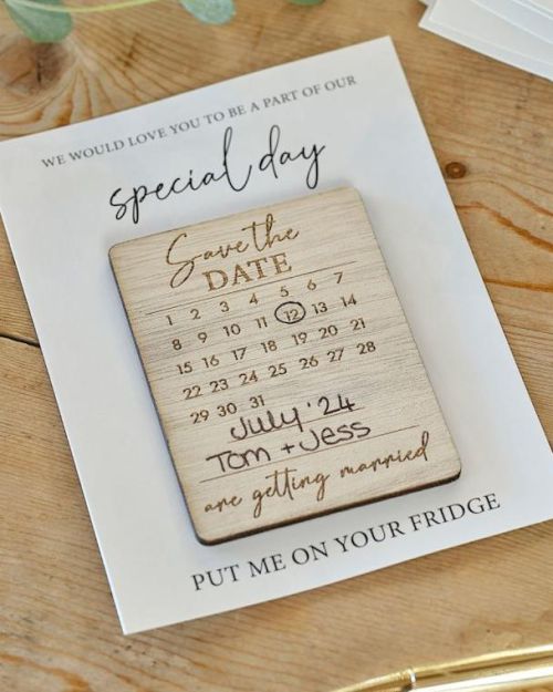 Rustic Romance Save the Date Magnets 10pk