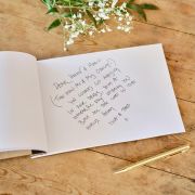 Rustic Romance Wooden Wedding Guest Book