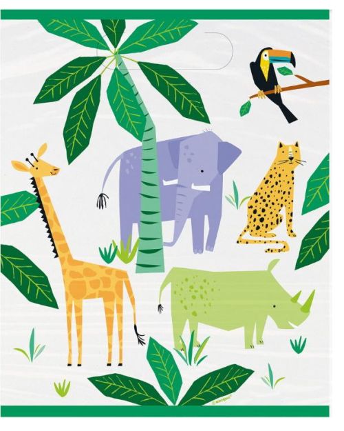 Animal Safari Loot Bags 8pk
