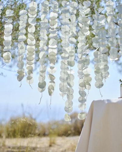 Sage Hanging Paper Tissue Backdrop