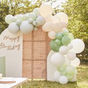 Sage, Nude & White Balloon Arch Kit