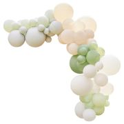 Sage, Nude & White Balloon Arch Kit