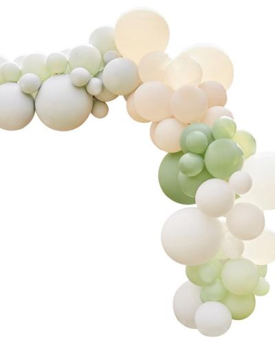 Sage, Nude & White Balloon Arch Kit
