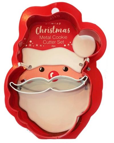 Santa 2pce Cookie Cutter Set