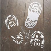 Santa’s Footprint Christmas Stencils