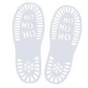 Santa’s Footprint Christmas Stencils