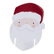 Santa Glass Decorations 12pk