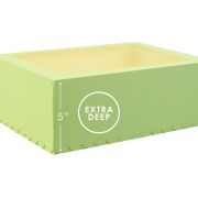 Scalloped Tall 12-Hole Cupcake Box – Pastel Green