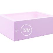 Scalloped Tall 12-Hole Cupcake Box – Pastel Lilac