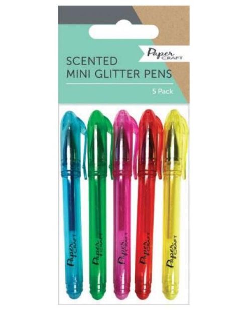 Mini Glitter Pens 5pk