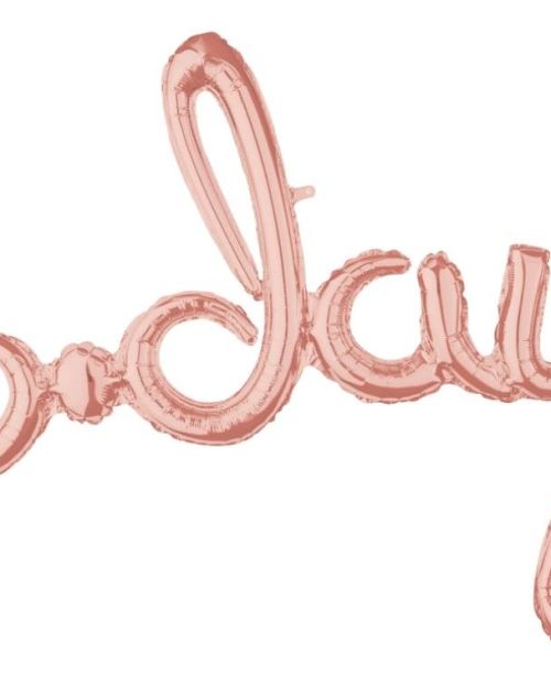 Script Balloon Rose Gold B-Day