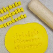 Script Lower Case Letters Embosser Set