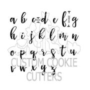 Script Lower Case Letters Embosser Set