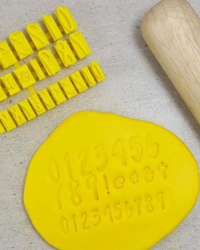 Script Numbers & Symbols Embosser Set