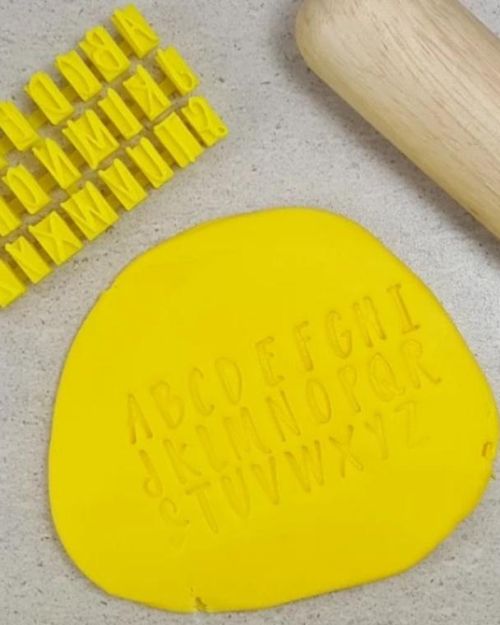 Script Upper Case Letters Embosser Set