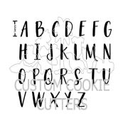 Script Upper Case Letters Embosser Set