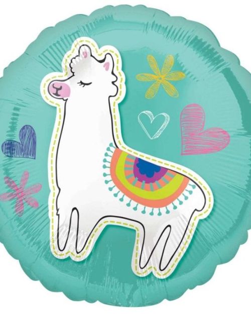 Selfie Celebration Llama Foil Balloon
