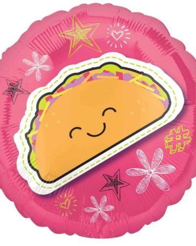Selfie Celebration Taco Foil Balloon