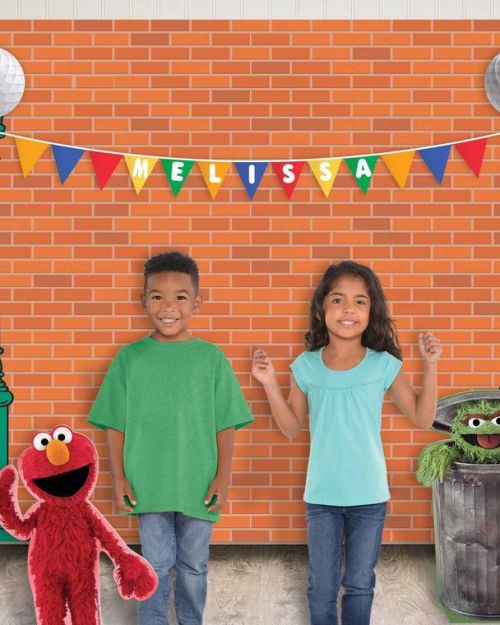 Sesame Street Customisable Party Backdrop Kit