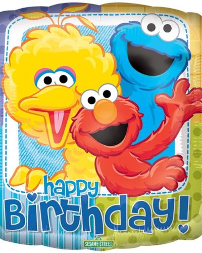 Sesame Street Happy Birthday Foil Balloon