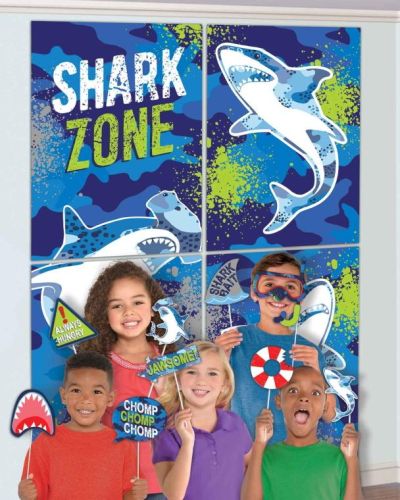 Shark Party Scene Setter & Photo Props