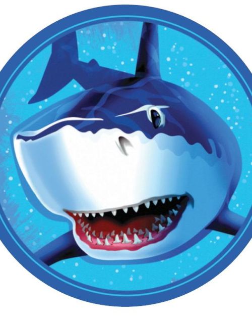Edible Icing Image – Shark Round