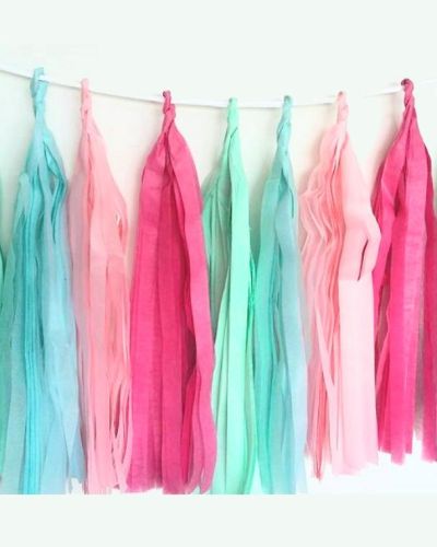 Tissue Tassel Garland – Sherbet