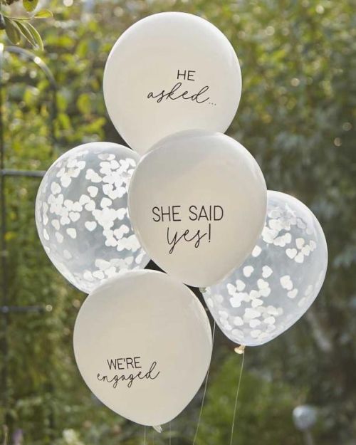 She Said Yes Engagement Balloon Bundle 5pk