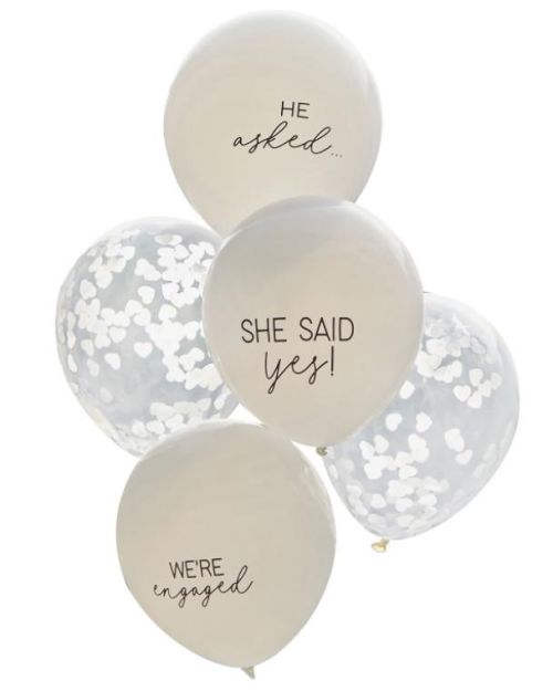 She Said Yes Engagement Balloon Bundle 5pk