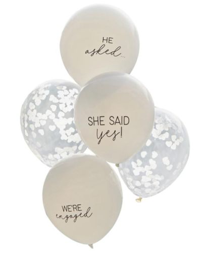 She Said Yes Engagement Balloon Bundle 5pk