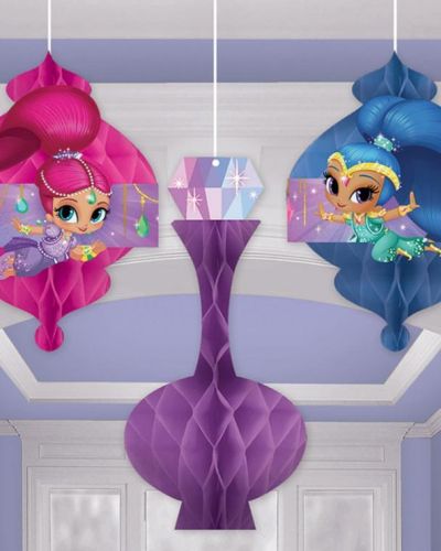 Shimmer & Shine Honeycomb Hanging Decorations