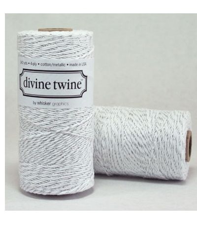 100% Cotton Bakers Twine – Silver Metallic