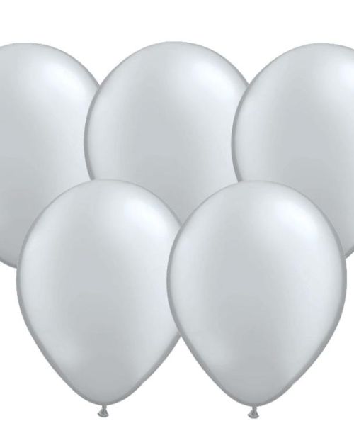 25pk Balloons – Silver