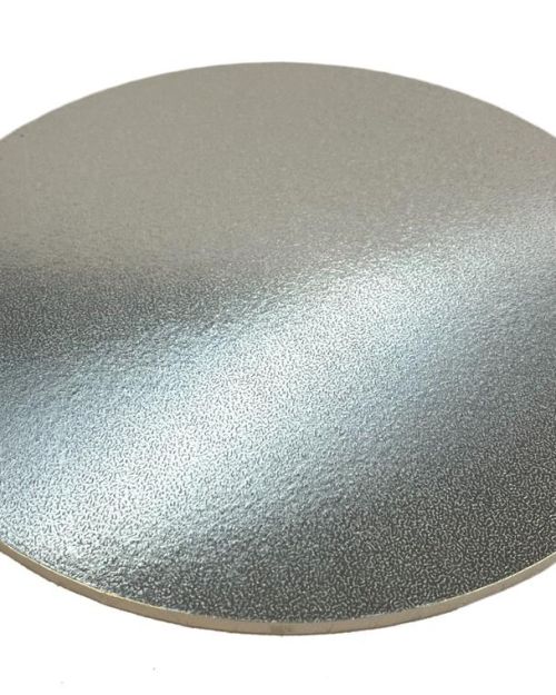 Silver 10″ Cake Board 6mm – 5pk