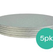 Silver 6″ Cake Board 6mm – 5pk