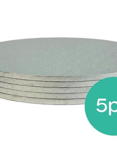 Silver 10″ Cake Board 6mm – 5pk