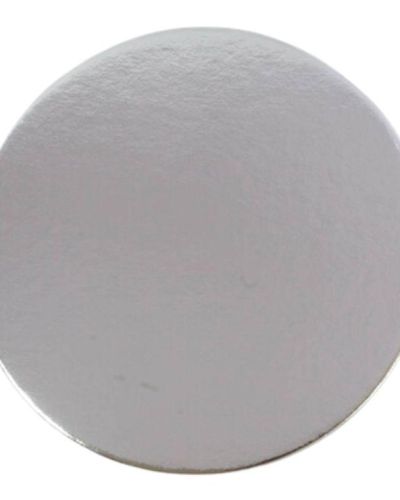 Cake Card 2mm – 10″ Round Silver
