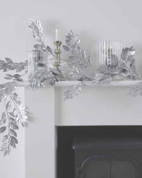 Silver Christmas Foliage Garland