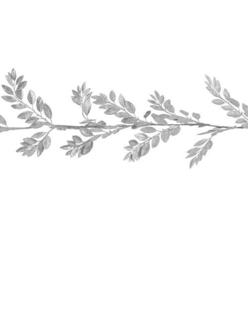 Silver Christmas Foliage Garland