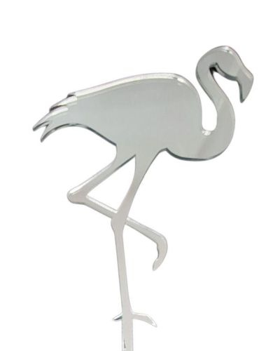 Flamingo Cake Topper – Silver