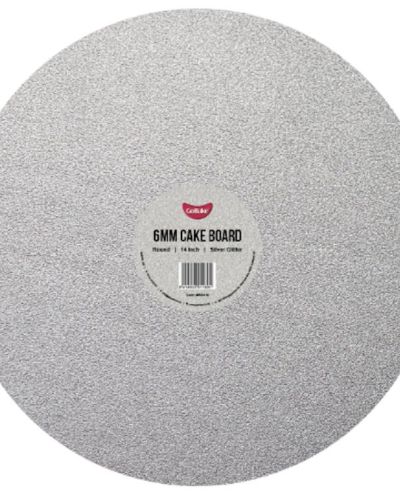 Silver Glitter Round Cake Board 14in