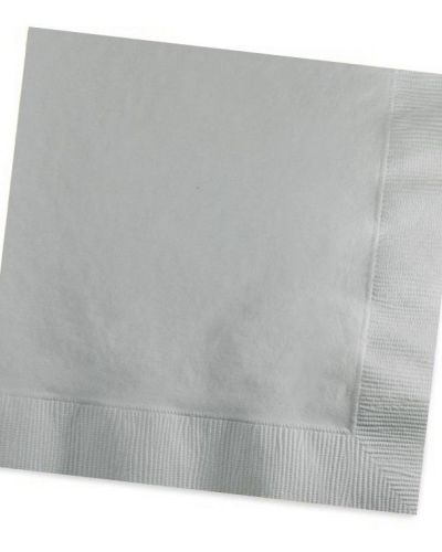 Silver Lunch Napkins 20pk