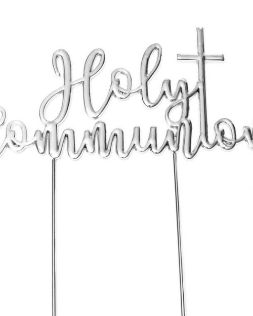 Silver Plated Cake Topper – Holy Communion
